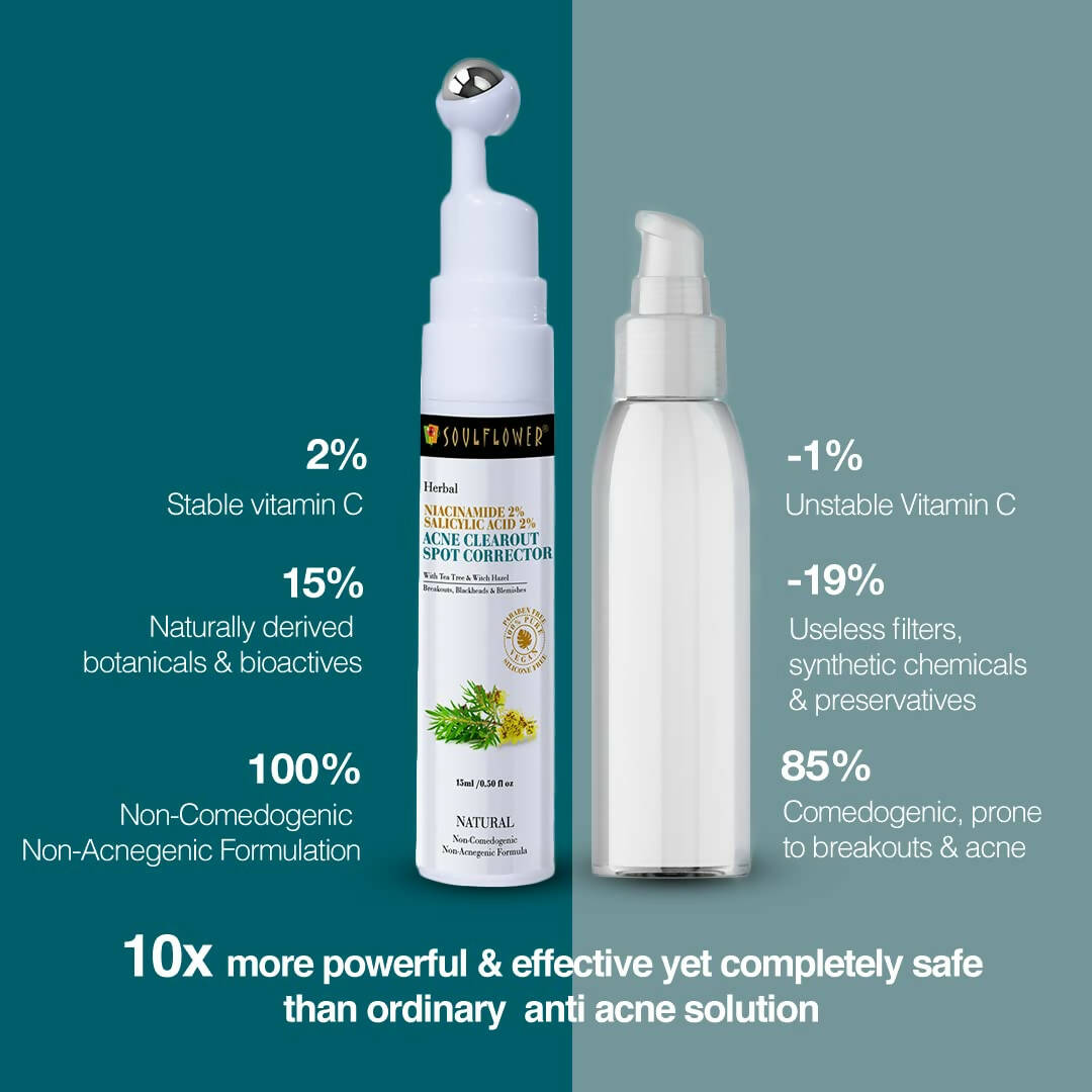Soulflower Niacinamide 2% Face Serum for Acne Corrector & Marks - Distacart