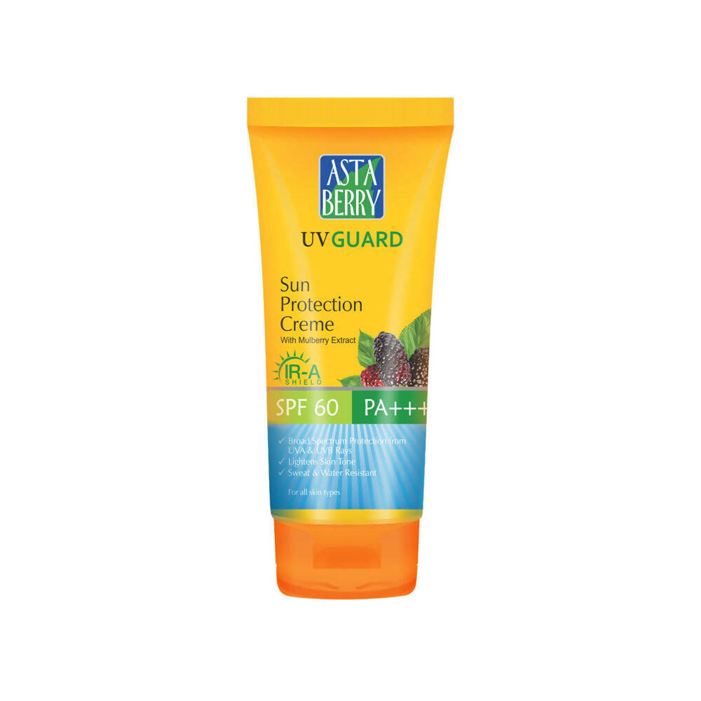 Astaberry UV Guard Sun Protection Crème SPF 60-Mulberry Extract - Distacart