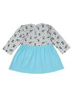 Thumbnail for NammaBaby Baby Girl's A-Line Mini Frock Dress - Blue Grey - Distacart