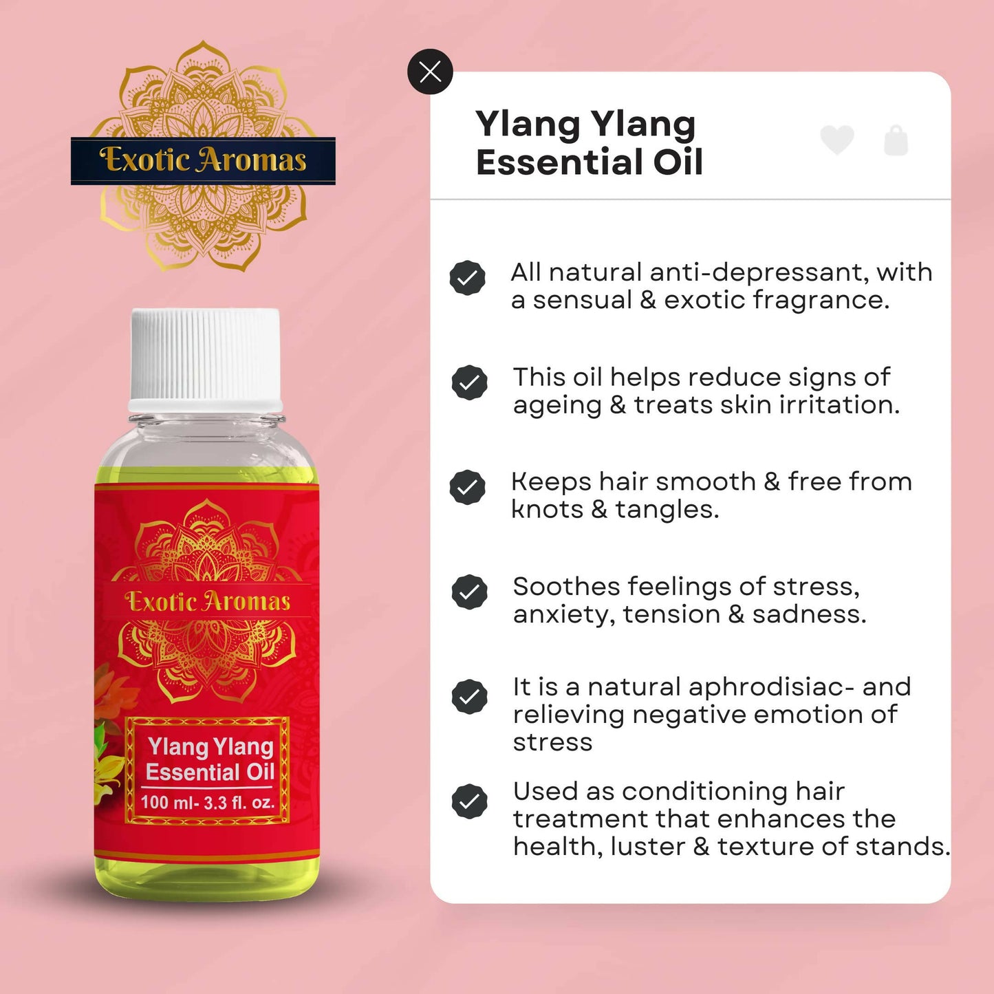 Exotic Aromas Ylang Ylang Essential Oil - Distacart