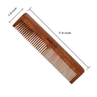 Thumbnail for Bodyherbals Neem Wood Double Tooth Dressing Comb