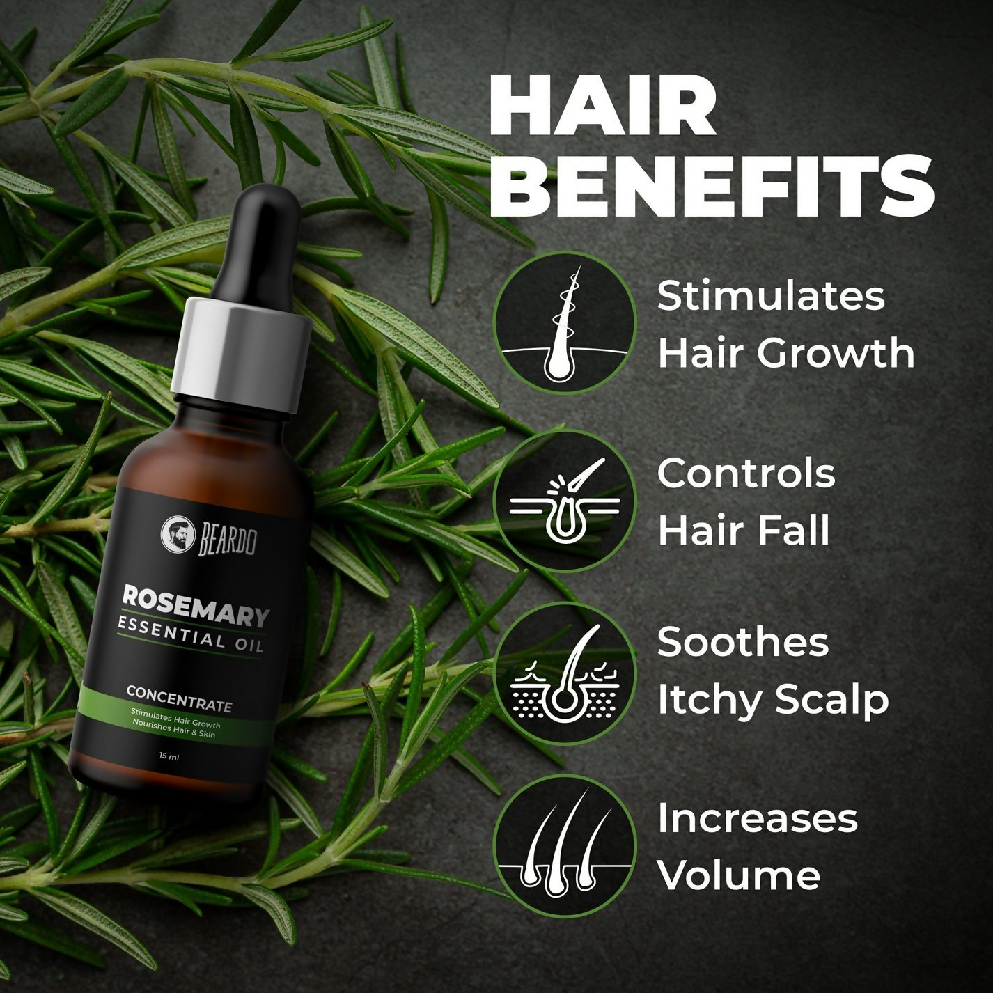 Beardo Rosemary Essential Oil - Distacart