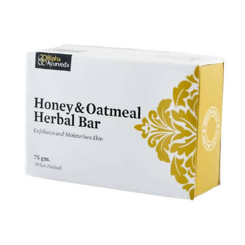 Bipha Ayurveda Honey and Oatmeal Herbal Bar - Distacart