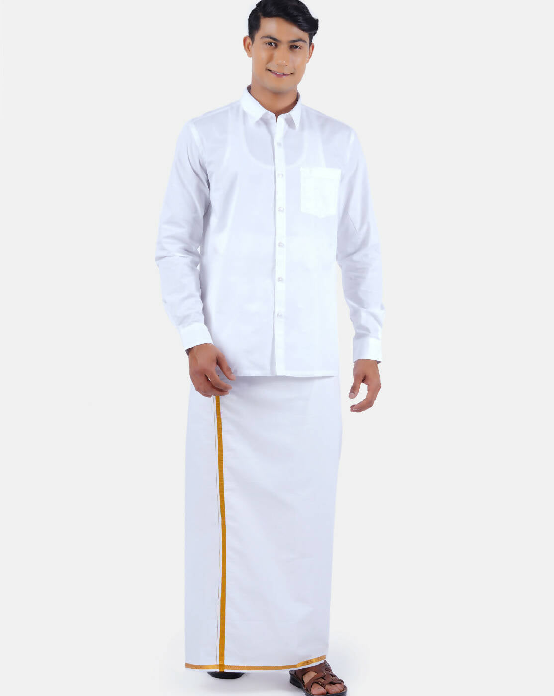 Ramraj Cotton Mens 100 % Cotton Viceroy Full Sleeve White Shirt - Distacart