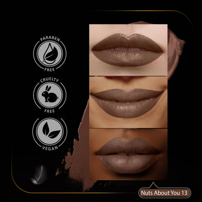 Faces Canada Comfy Matte Creme Lipstick - Nuts About You 13 - Distacart