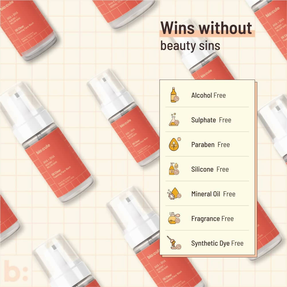 Biocule Oil Clear Foaming Face Wash - Distacart