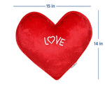 Thumbnail for Oscar Home Soft Love Heart Shape Soft Cushion Pillow Toy (Red Color) - Distacart