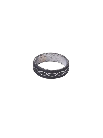 NVR Men's Black Metal Ring - Distacart