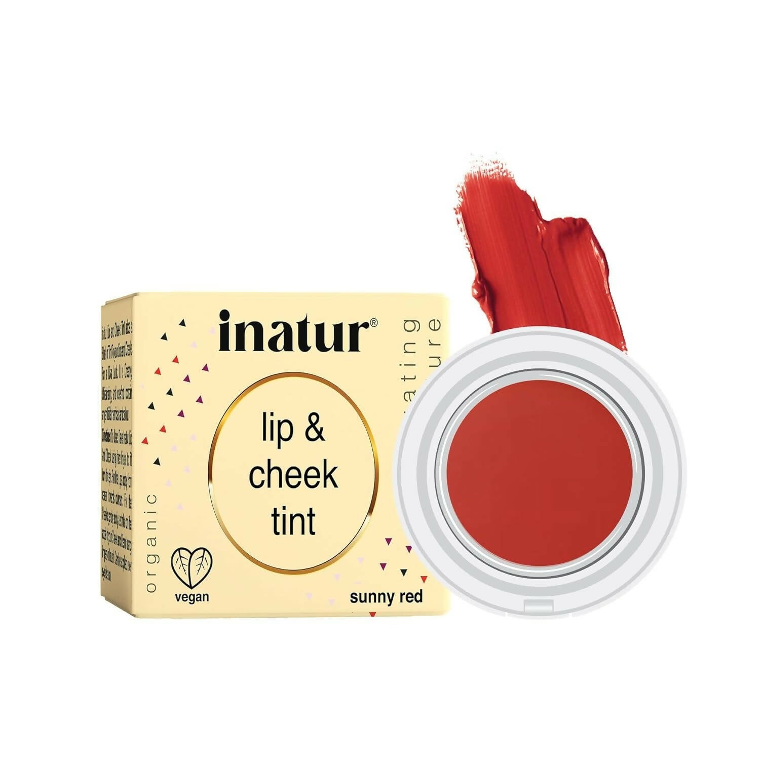 Inatur Lip and Cheek Tint Sunny Red - Distacart