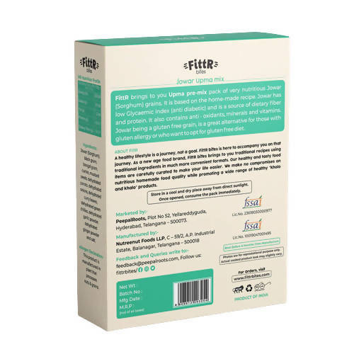 FittR biTes Jowar Upma Rava Mix - Distacart