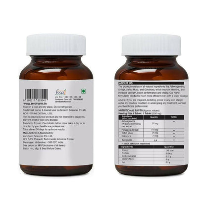 Zeroharm Nano Himalayan Sj With Ashwagandha, Safed Musli - Distacart