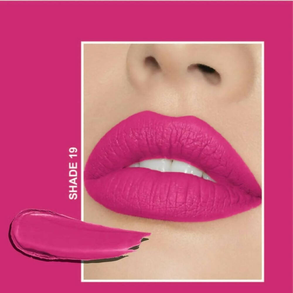Flicka Tomato Pink Matte Finish Lipstick Shade 19 - Distacart