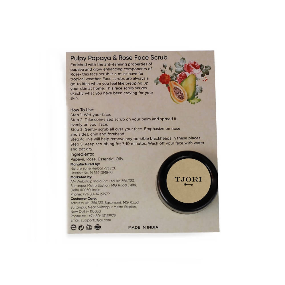 Tjori Pulpy Papaya And Rose Face Scrub