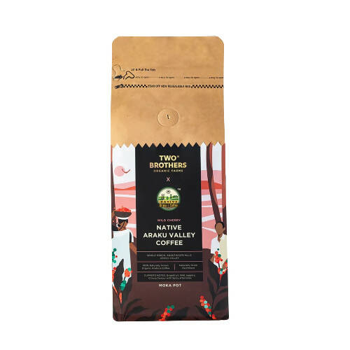 Two Brothers Organic Farms Moka Pot-Native Araku Valley Coffee - Distacart