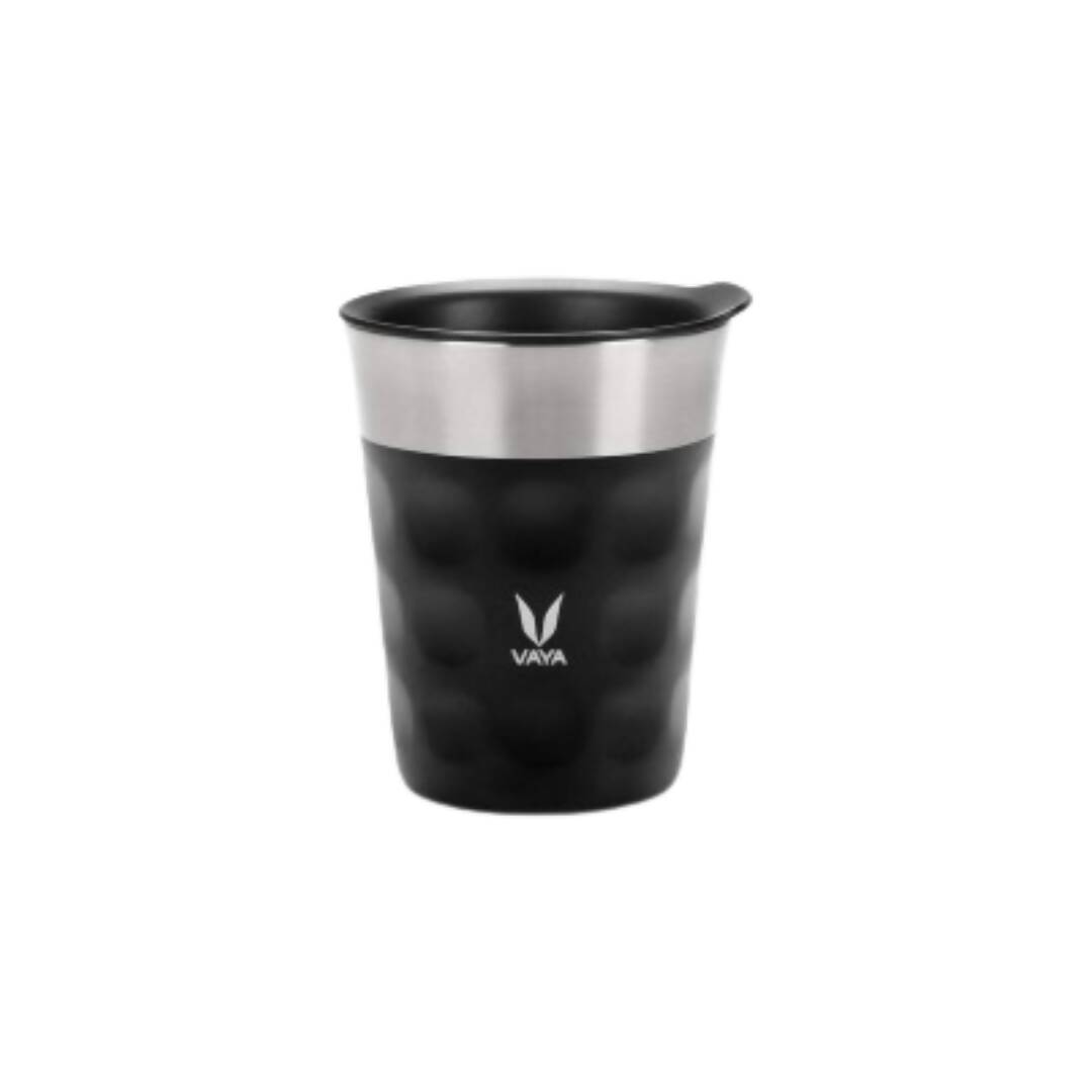 Vaya Popcup Insulated Coffee Mug Tumbler With Lid - 250 ml (Black) - Distacart