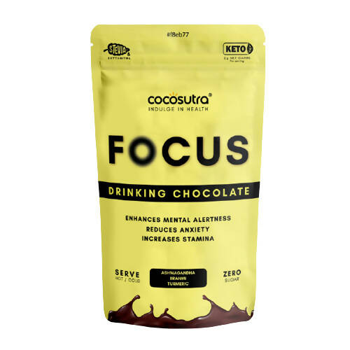 Cocosutra Lite - Focus - Sugar Free Drinking Chocolate Mix - Distacart