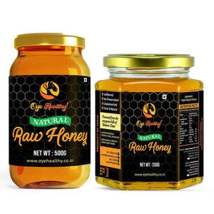 Oye Healthy Natural Raw Honey - Combo Pack of 2 (500gm+250gm)
