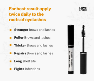Love Earth Organic Eyelash Growth Serum - Distacart