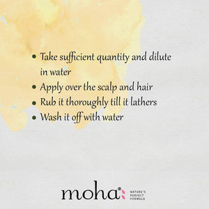 Moha Herbal Shampoo Usage