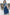 Little Bansi Floral Print Ready To Wear Saree And Floral Blouse - Blue - Distacart