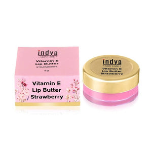 Indya Vitamin E Lip Butter - Strawberry Benefits