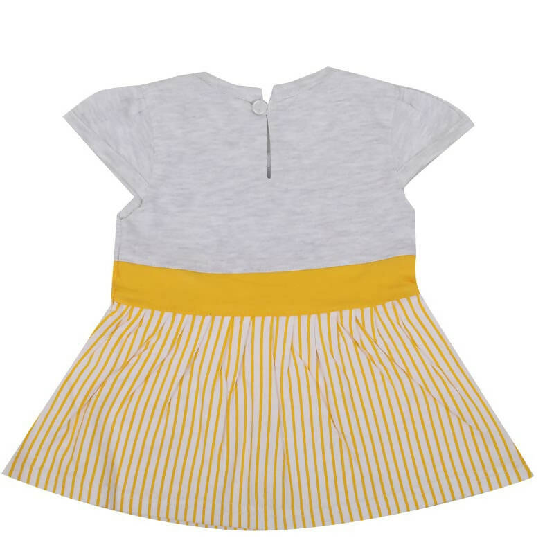 NammaBaby Baby Girl's A-Line Mini Frock Dress - Yellow 120 - Distacart