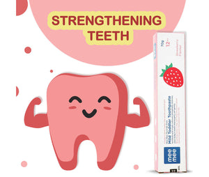 Mee Mee Fluoride-Free Mild Toddler Toothpaste - Strawberry Flavor