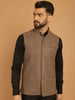 Even Apparels Pure Wool Nehru Jacket - Beige - Distacart