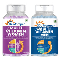 Thumbnail for Dr. Morepen Multivitamin Men Tablets and Multivitamin Women Tablets Combo - Distacart