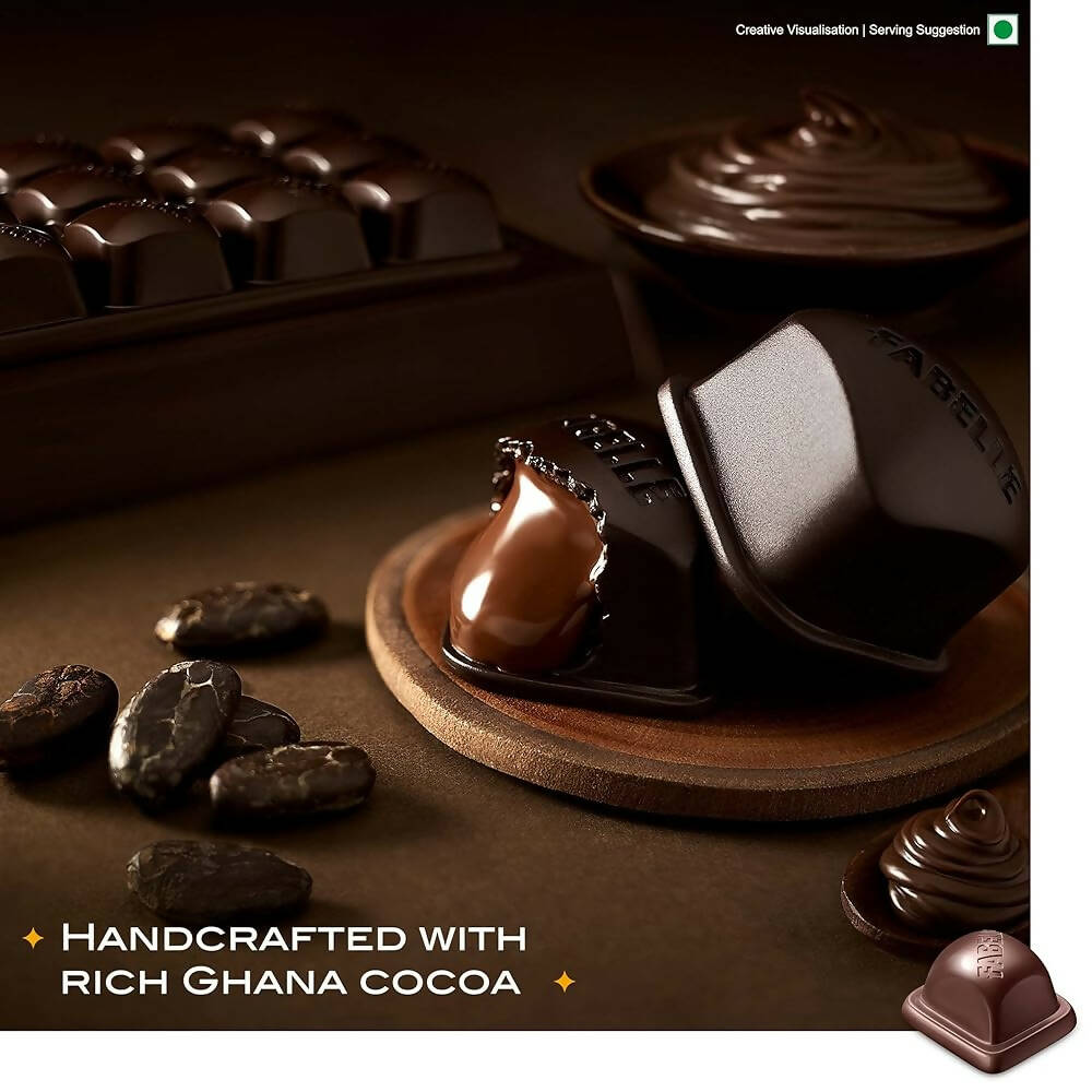 Fabelle Heavenly Dark Mousse with Ghana Cocoa Luxury Bar - Distacart