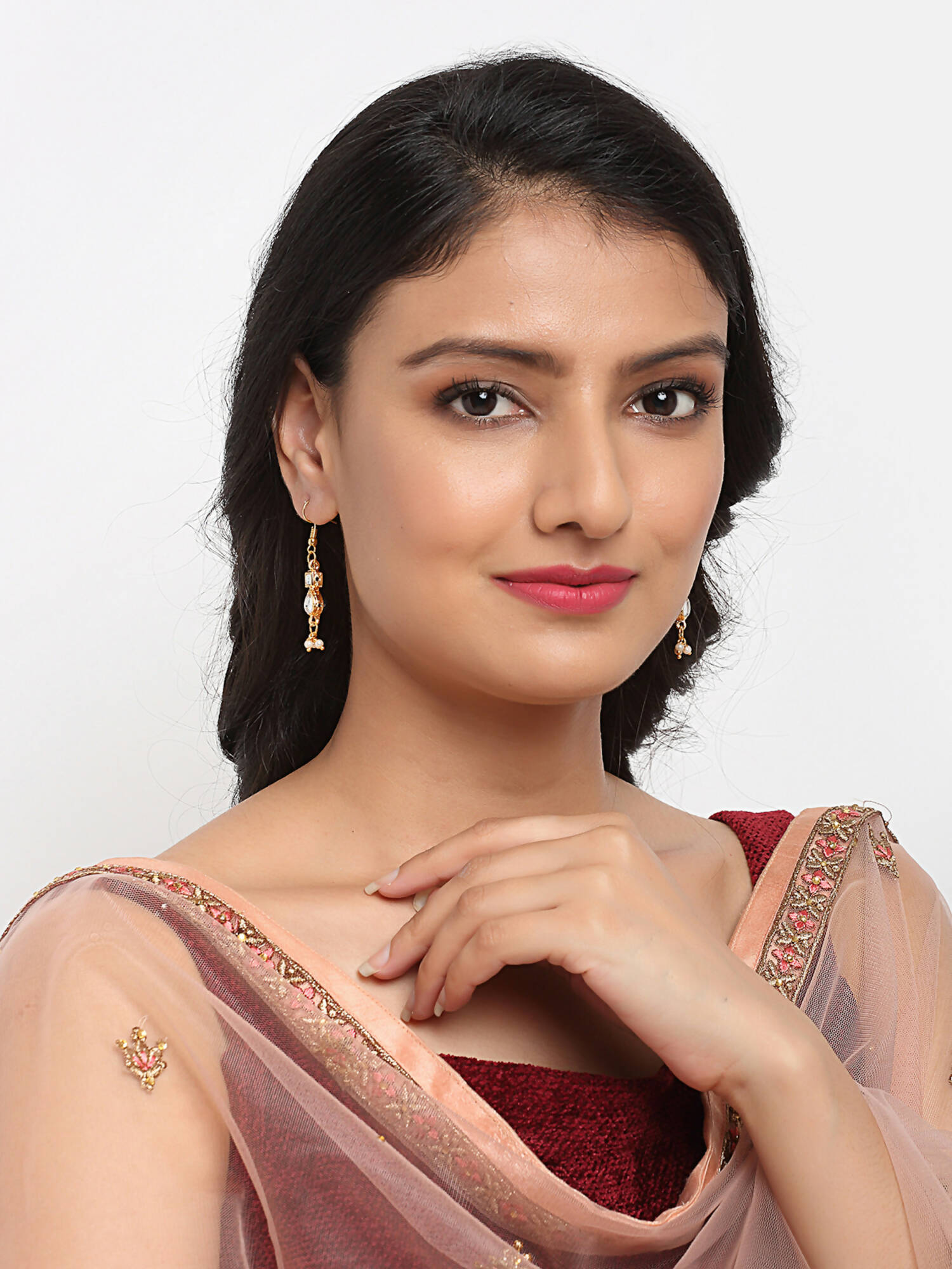 Kundan Earrings - Ruby Raang - Distacart