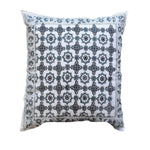 Thumbnail for The Decor Nook Grey Jaal Print With Grey Border Cushion Cover - Distacart