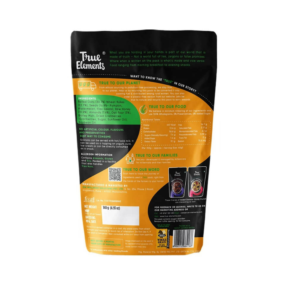 True Elements Baked Granola Honey Crunch