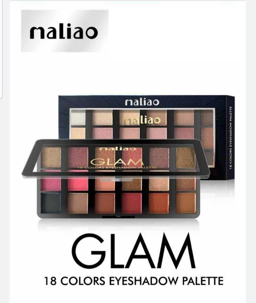 Maliao Professional Matte Look Glam 18 Colors Eyeshadow Palette - Distacart