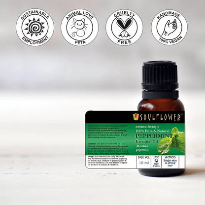 Soulflower Peppermint Essential Oil - Distacart