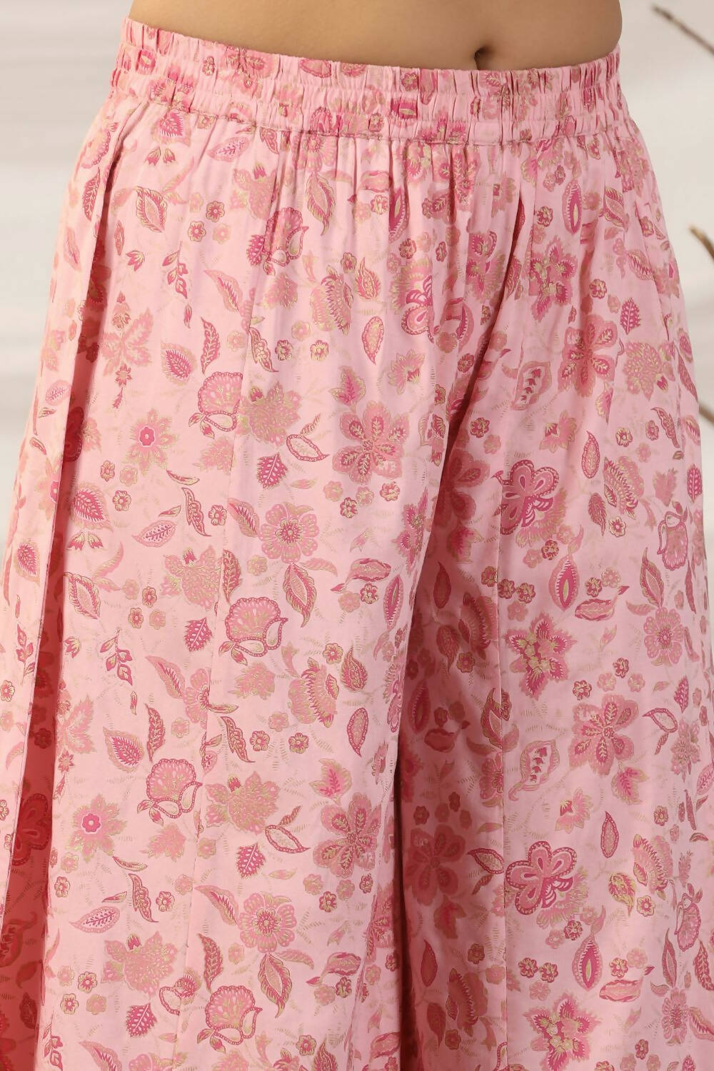 Juniper Women Peach Embroidered Kurta, Pants and Dupatta Set - Distacart