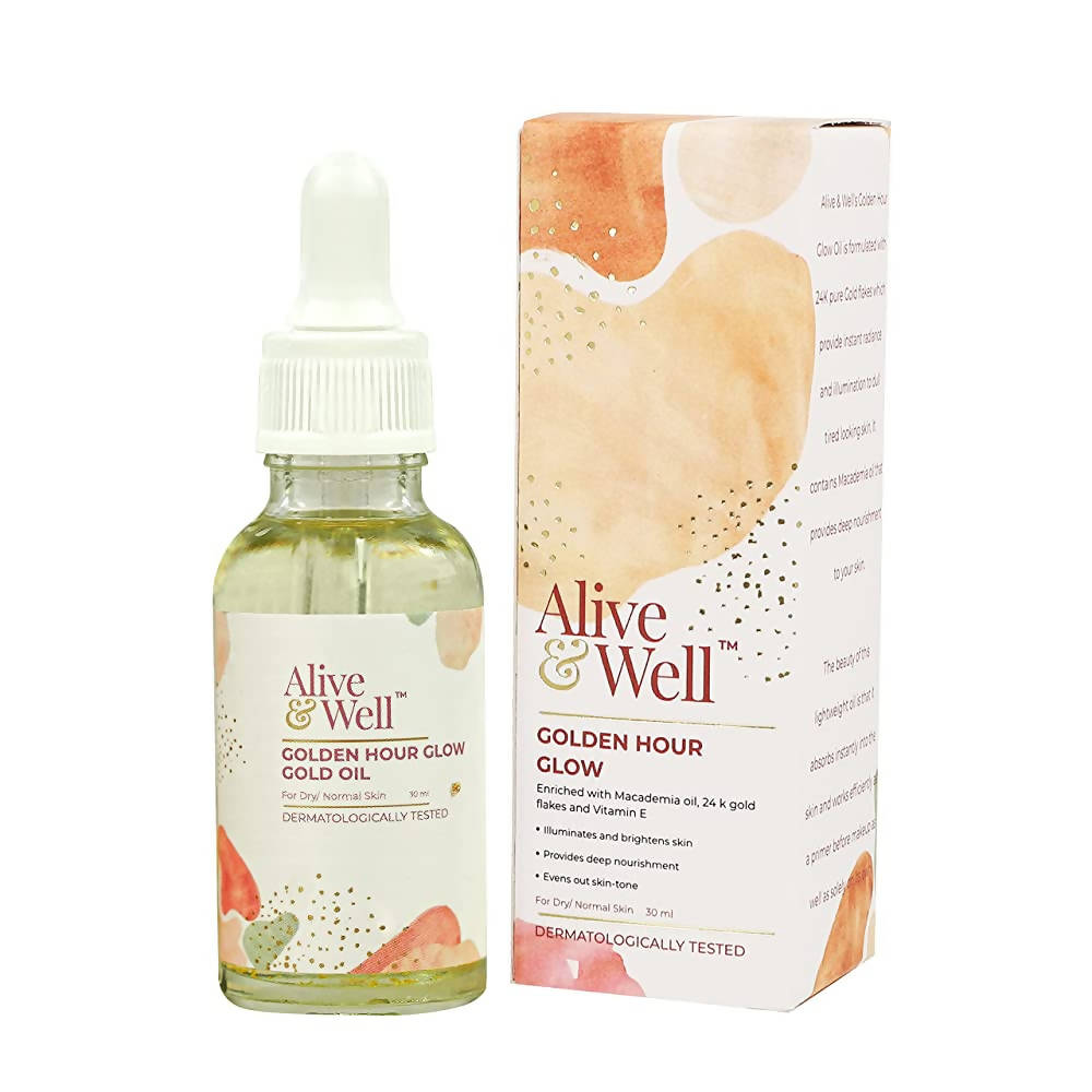 Alive & Well Gold Face Oil - Distacart