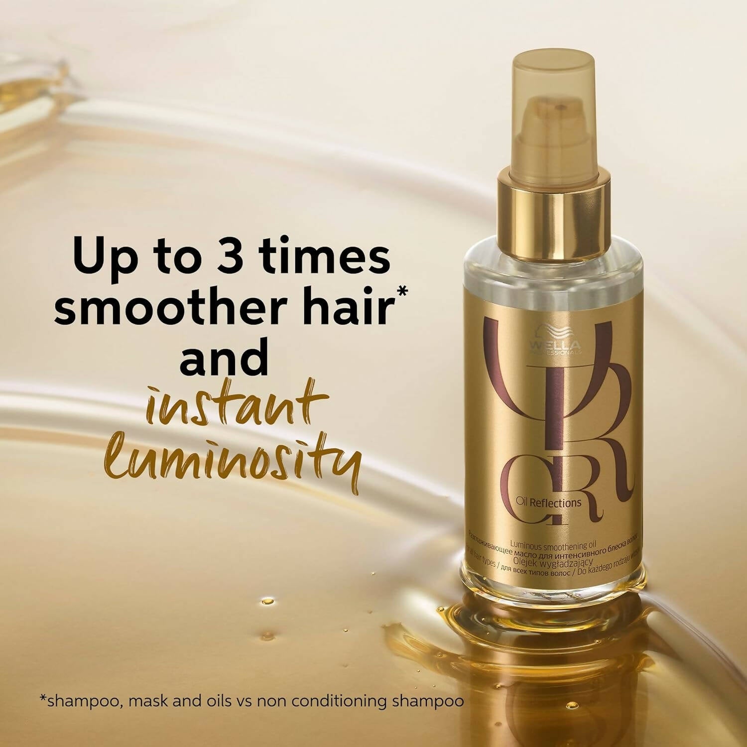 Wella Professionals Luminous CR Oil Reflections Smoothing Oil - Distacart
