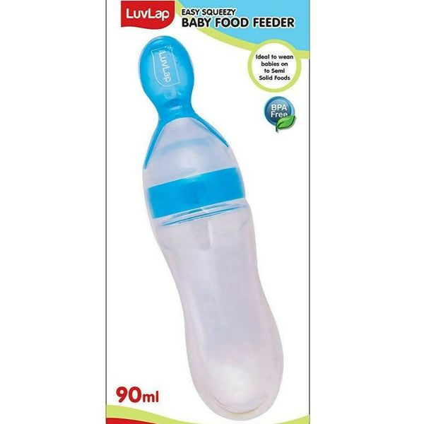 LuvLap Feeding Spoon with Squeezy food Grade Silicone Feeder bottle - Distacart