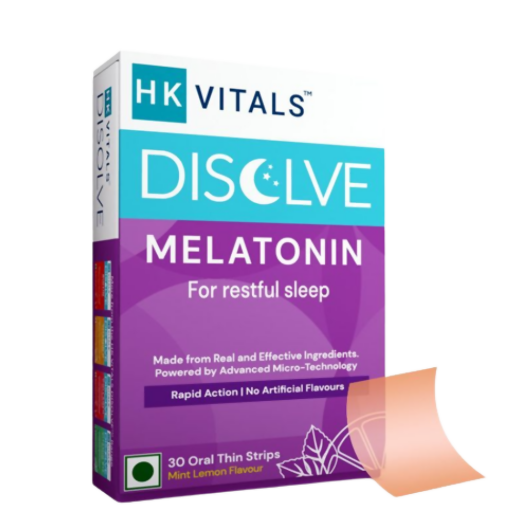 HK Vitals Disolve Melatonin Strips - Mint Lemon Flavour - Distacart