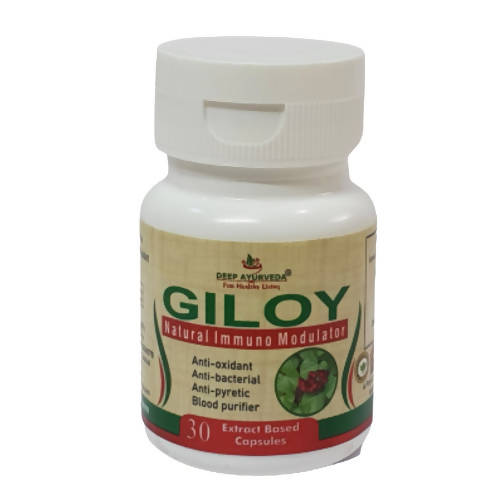 Deep Ayurveda Giloy 500mg Veg Capsules - Distacart