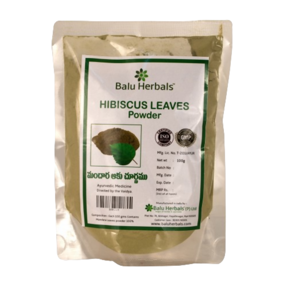 Balu Herbals Hibiscus (Mandara) Leaves Powder - Distacart