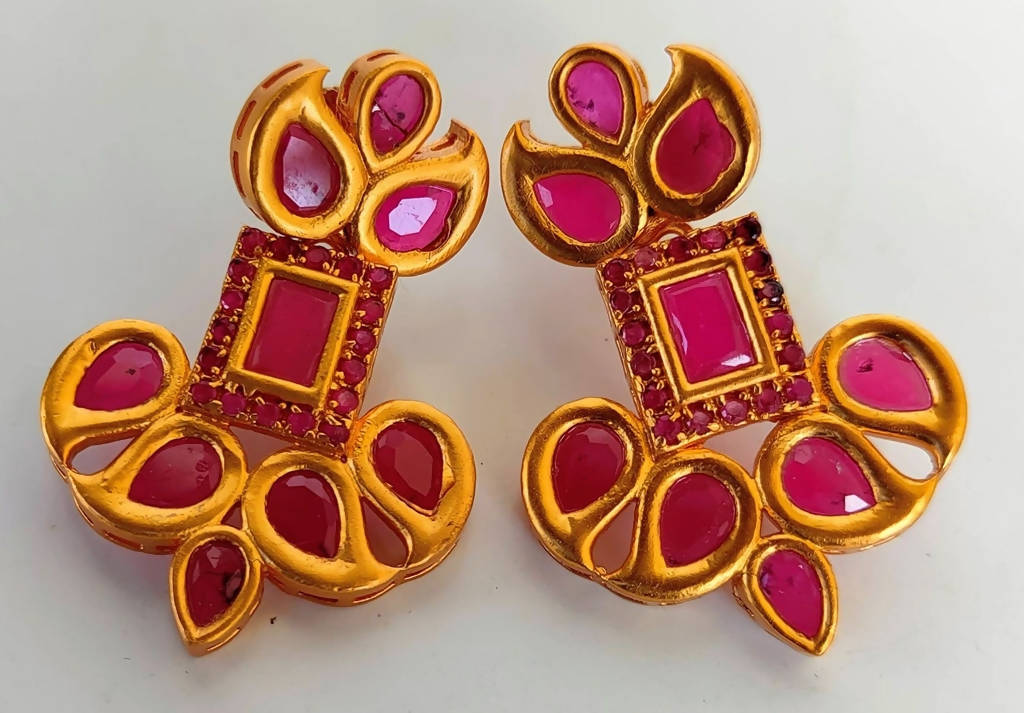Pink Designer Earrings - Distacart