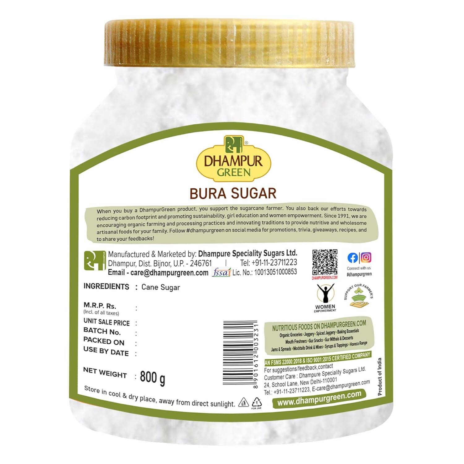 Dhampur Green Bura Sugar - Distacart