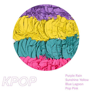 Gush Beauty Eye Like It Stacked - KPOP - 4 in 1 - Purple Rain, Sunshine Yellow, Blue Lagoon & Pop Pink - Distacart