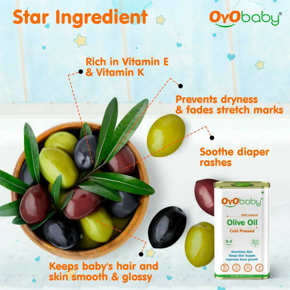 Oyo Baby Natural Olive Oil - Cold Pressed - Distacart