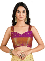 Thumbnail for Mimosa Women's Beige Mysore Silk Crepe Saree - Distacart