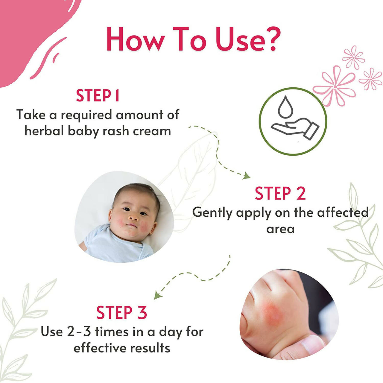 Pokonut Herbal Baby Diaper Rash Free Cream - Distacart