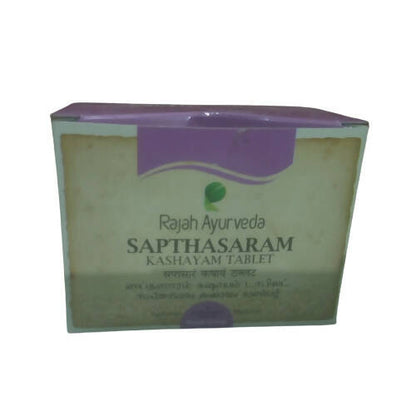Rajah Ayurveda Sapthasaram Kashayam Tablets - Distacart
