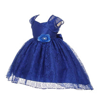 Thumbnail for Asmaani Baby Girl's Blue Colour Satin A-Line Maxi Full Length Dress (AS-DRESS_22159) - Distacart